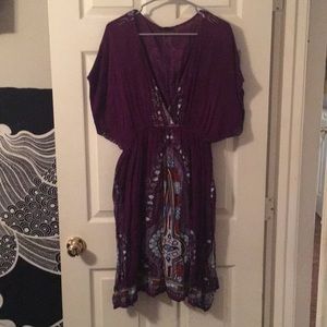 Purple Tribal Patterned Dress